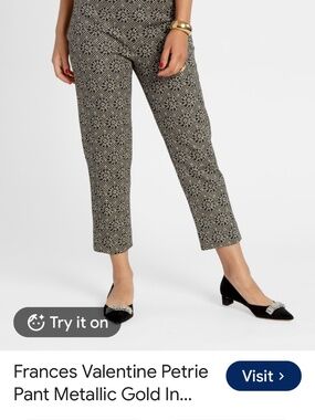 NWT FRANCES VALENTINE PETRIE PANTS size 2